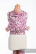 WRAP-TAI mini avec capuche, jacquard/ 100% coton / TWISTED LEAVES CRÈME & VIOLET  #babywearing