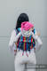 Nosidło Klamrowe ONBUHIMO splot jodełkowy (100% bawełna), rozmiar Standard - MAŁA JODEŁKA ŚWIATŁA NOCY   #babywearing