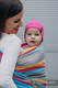 Fular, tejido Herringbone (100% algodón) - LITTLE HERRINGBONE DAYLIGHTS - talla S #babywearing
