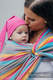 Baby Wrap, Herringbone Weave (100% cotton) - LITTLE HERRINGBONE DAYLIGHTS - size S (grade B) #babywearing