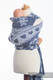 WRAP-TAI carrier Mini with hood/ jacquard twill / 80% cotton, 20% merino wool / WARM HEARTS NAVY BLUE & WHITE #babywearing