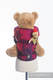 Nosidełko dla lalek z tkaniny chustowej - GORĄCE SERCA Z CYNAMONEM #babywearing