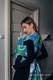 WRAP-TAI carrier Mini with hood/ jacquard twill / 100% cotton / DRAGON GREEN & BLUE  #babywearing