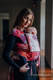 WRAP-TAI carrier Toddler with hood/ jacquard twill / 100% cotton / DRAGON ORANGE & RED #babywearing