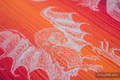 Baby Wrap, Jacquard Weave (100% cotton) - DRAGON ORANGE & RED - size M #babywearing