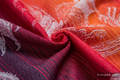Baby Wrap, Jacquard Weave (100% cotton) - DRAGON ORANGE & RED - size XS #babywearing