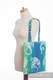 Shopping bag made of wrap fabric (100% cotton) - DRAGON GREEN & BLUE #babywearing