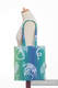 Shopping bag made of wrap fabric (100% cotton) - DRAGON GREEN & BLUE #babywearing
