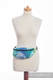 Waist Bag made of woven fabric, (100% cotton) - DRAGON GREEN & BLUE  #babywearing