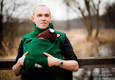 Fleece Babywearing Vest - size S - Green #babywearing