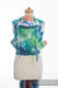 WRAP-TAI portabebé Mini con capucha/ jacquard sarga/100% algodón/ DRAGON VERDE & AZUL  #babywearing