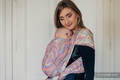 Żakardowa chusta do noszenia dzieci, bawełna - ILUMINACJA LIGHT - rozmiar XL (drugi gatunek) #babywearing
