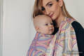 Baby Wrap, Jacquard Weave (100% cotton) - ILLUMINATION LIGHT - size XL #babywearing
