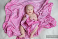Kocyk Tkany (60% bawełna, 40% wełna merino) - Różowy (drugi gatunek) #babywearing