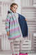 Girls Coat - size 128 - LITTLE HERRINGBONE IMPRESSION with Blue #babywearing