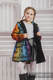 Girls Coat - size 122 - RAINBOW LACE DARK with Black #babywearing