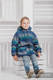 Boys Coat - size 134 - LITTLE HERRINGBONE ILLUSION with Black #babywearing