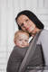 Baby Wrap, Herringbone Weave (100% cotton) - LITTLE HERRINGBONE BLACK  - size XS #babywearing