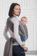 Baby Wrap, Herringbone Weave (100% cotton) - LITTLE HERRINGBONE BLACK  - size XS #babywearing
