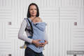 Ergonomic Carrier, Toddler Size, herringbone weave 100% cotton - LITTLE HERRINGBONE BLUE - Second Generation #babywearing