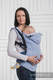 Ergonomische Tragehilfe, Größe Baby, Fischgrätmuster, 100% Baumwolle - LITTLE HERRINGBONE BLAU - Zweite Generation #babywearing
