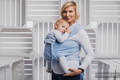 WRAP-TAI carrier Toddler with hood/ herringbone twill / 100% cotton / LITTLE HERRINGBONE BLUE  #babywearing