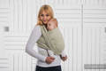 Fular, tejido Herringbone (100% algodón) - LITTLE HERRINGBONE OLIVE GREEN - talla M (Grado B) #babywearing