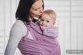 WRAP-TAI portabebé Mini con capucha/ tejido espiga/100% algodón/ LITTLE HERRINGBONE MORADO #babywearing