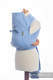 Mei Tai carrier Toddler with hood/ herringbone twill / 100% cotton / LITTLE HERRINGBONE BLUE  #babywearing
