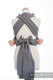Mei Tai carrier Mini with hood/ herringbone twill / 100% cotton / LITTLE HERRINGBONE BLACK  #babywearing