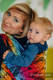 Baby Wrap, Jacquard Weave (100% cotton) - DRAGONFLY RAINBOW DARK - size XL #babywearing