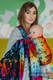 Baby Wrap, Jacquard Weave (100% cotton) - DRAGONFLY RAINBOW DARK - size S #babywearing
