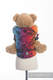 Mochila portamuñecos hecha de tejido, 100% algodón - DRAGONFLY RAINBOW DARK #babywearing