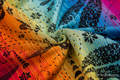 Fular, tejido jacquard (100% algodón) - DRAGONFLY RAINBOW DARK - talla L #babywearing
