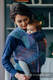 WRAP-TAI carrier Mini with hood/ jacquard twill / 100% cotton / BIG LOVE - SAPPHIRE (grade B) #babywearing