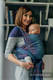 Baby Wrap, Jacquard Weave (100% cotton) - BIG LOVE - SAPPHIRE - size L #babywearing