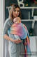 Żakardowa chusta kółkowa do noszenia dzieci, bawełna, ramię bez zakładek - BIG LOVE - TĘCZA - long 2.1m #babywearing