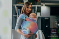 WRAP-TAI carrier Toddler with hood/ jacquard twill / 100% cotton / BIG LOVE - RAINBOW #babywearing
