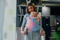 WRAP-TAI toddler avec capuche, jacquard/ 100 % coton / BIG LOVE - RAINBOW  #babywearing