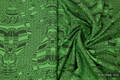 Cats Black & Green, jacquard weave fabric, 60% cotton 40% bamboo, width 70 cm, weight 280 g/m² #babywearing