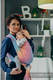 Żakardowa chusta do noszenia dzieci, bawełna - BIG LOVE - TĘCZA - rozmiar XL #babywearing
