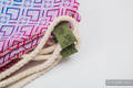 Plecak/worek - 100% bawełna - BIG LOVE - TĘCZA - uniwersalny rozmiar 32cmx43cm #babywearing