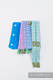 Drool Pads & Reach Straps Set, (60% cotton, 40% polyester) - BIG LOVE - RAINBOW #babywearing