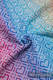 Baby Wrap, Jacquard Weave (100% cotton) - BIG LOVE - RAINBOW - size S #babywearing