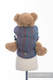 Doll Carrier made of woven fabric, 100% cotton - BIG LOVE - SAPPHIRE  #babywearing