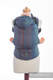 Ergonomische Tragehilfe, Größe Baby, Jacquardwebung, 100% Baumwolle - BIG LOVE - SAPPHIRE - Zweite Generation #babywearing