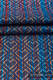 Baby Wrap, Jacquard Weave (100% cotton) - BIG LOVE - SAPPHIRE - size XL #babywearing
