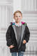 Parka Jacke für Kinder - Größe 128 - Schwarz und Diamond Plaid #babywearing