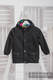 Parka Jacke für Kinder - Größe 134 - Schwarz und Diamond Plaid #babywearing