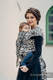 WRAP-TAI mini avec capuche, jacquard/ 100% coton / TIGER NOIR & BEIGE 2.0  #babywearing